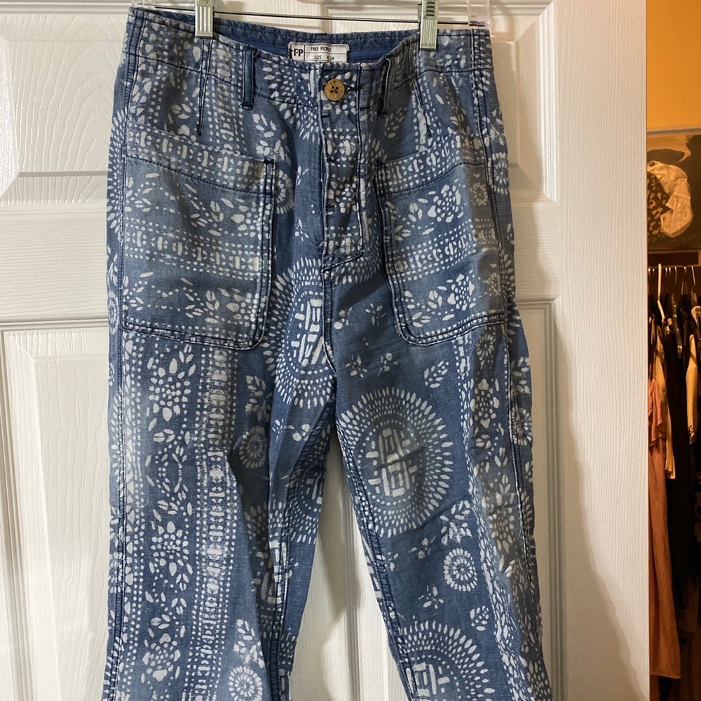 Free People Patterned Jeans